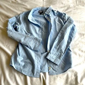 Lands end collard top blue